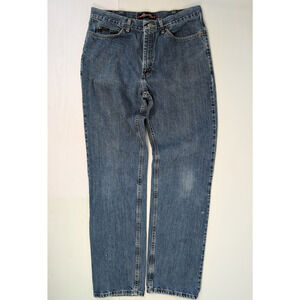 Lee Jeans Mens 36x36 Relaxed Fit Straight Leg Medium Wash Denim 100% Cotton